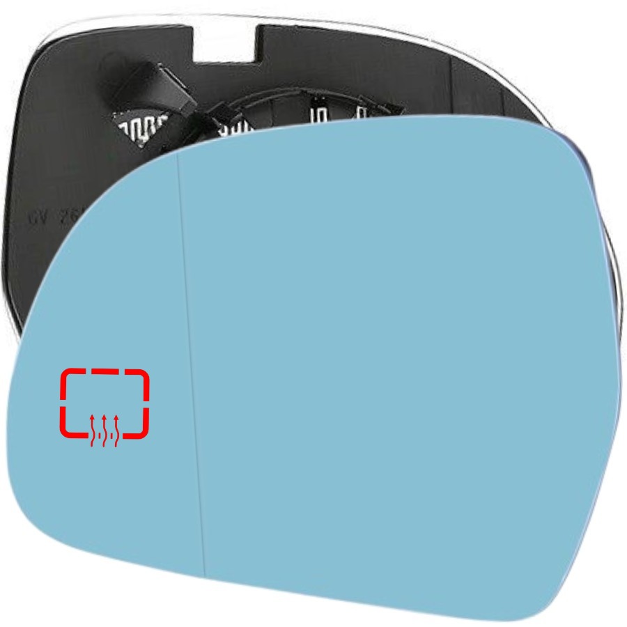 Q3 2012-2015 MODEL ARASI UYUMLU SOL SÜRÜCÜ TARAFI DIŞ AYNA CAMI MAVİ ELEKTRİKLİ ISITMALI