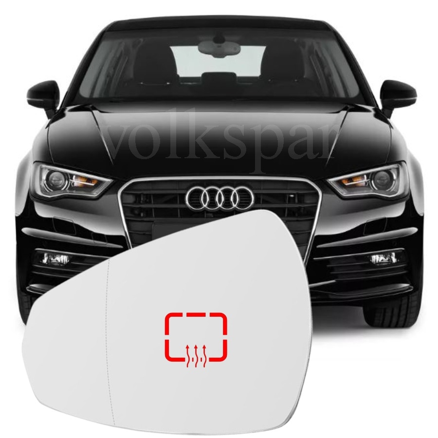A3 SEDAN 2013-2016 MODEL ARASI UYUMLU SOL SÜRÜCÜ TARAFI DIŞ AYNA CAMI ELEKTRİKLİ ISITMALI