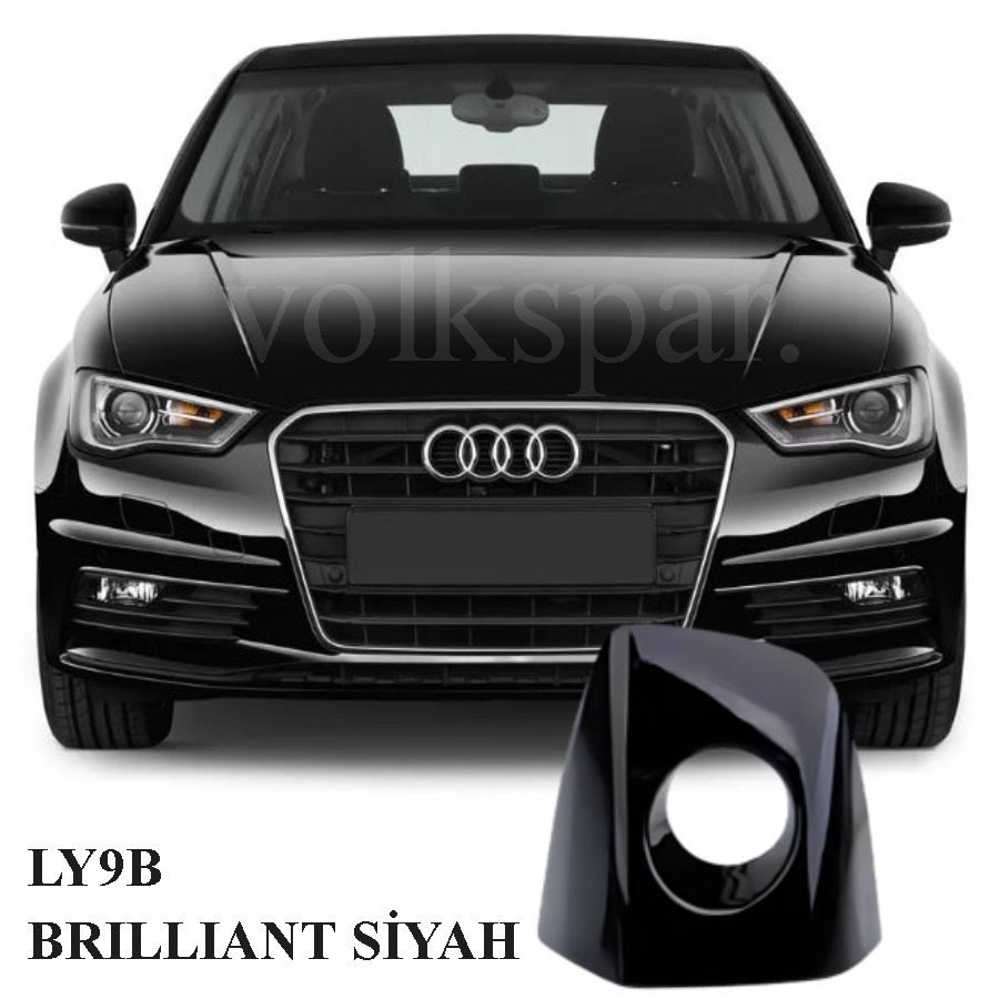 A3 SEDAN 2013-2016 MODEL ARASI UYUMLU ÖN SOL SÜRÜCÜ TARAFI (SİYAH) DIŞ KAPI KOLU KAPAĞI BADEMİ