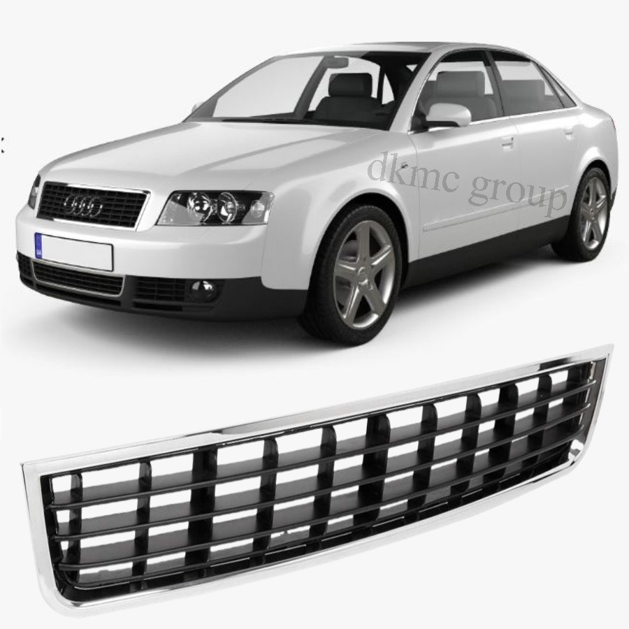 A4 B6 SEDAN 2001-2004 MODEL ARASI UYUMLU ÖN TAMPON ORTA IZGARASI NİKELAJLI