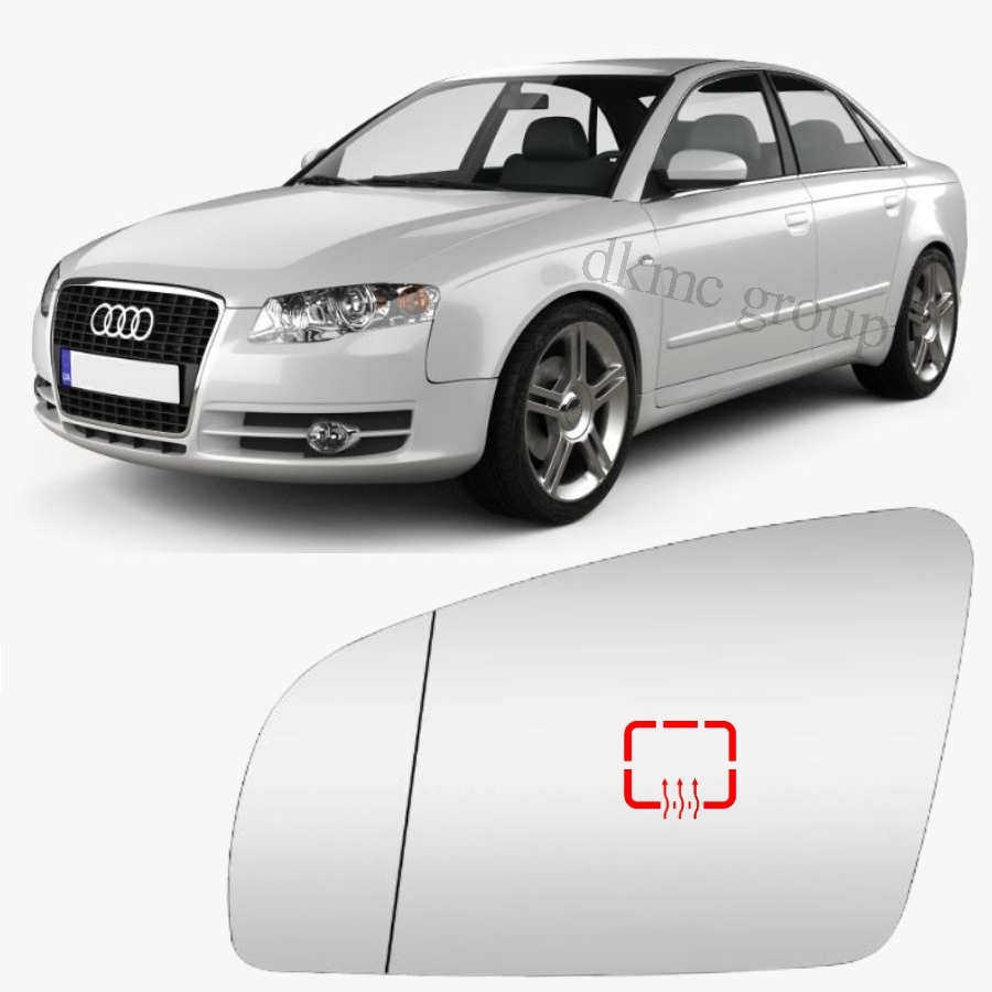 A4 B7 2005-2008 MODEL ARASI UYUMLU SOL SÜRÜCÜ TARAFI DIŞ AYNA CAMI ELEKTRİKLİ ISITMALI