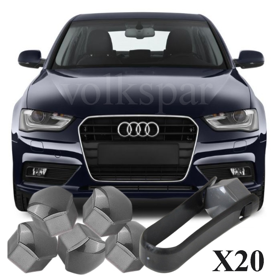 A4 B8,5 SEDAN 2013-2016 MODEL ARASI UYUMLU 20 ADET ŞİFRESİZ BİJON KAPAĞI TAKIM PİYANO GRİ