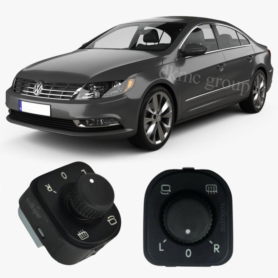 PASSAT CC 2013-2016 MODEL ARASI UYUMLU KATLANIR ATNALAR İÇİN AYNA AYAR KUMANDA DÜĞMESİ