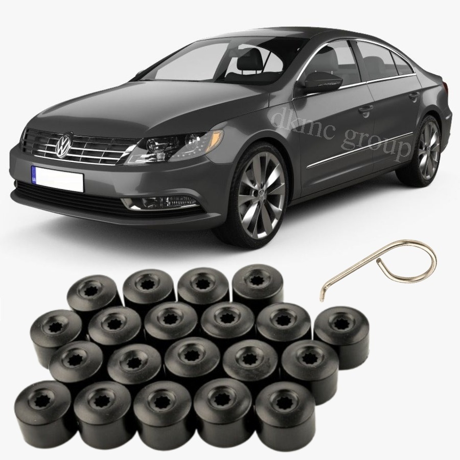PASSAT CC 2013-2016 MODEL ARASI UYUMLU 20 ADET ŞİFRESİZ-1K BİJON KAPAĞI TAKIM SİYAH