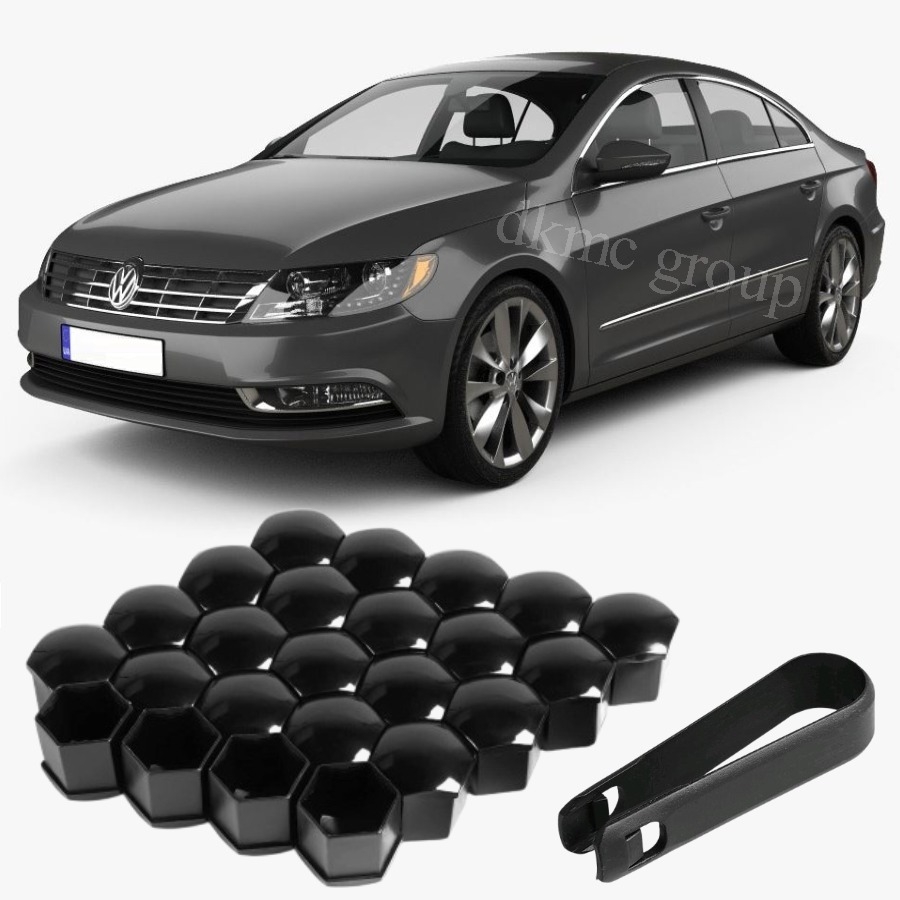 PASSAT CC 2013-2016 MODEL ARASI UYUMLU 20 ADET ŞİFRESİZ-1Z BİJON KAPAĞI TAKIM PİYANO SİYAH