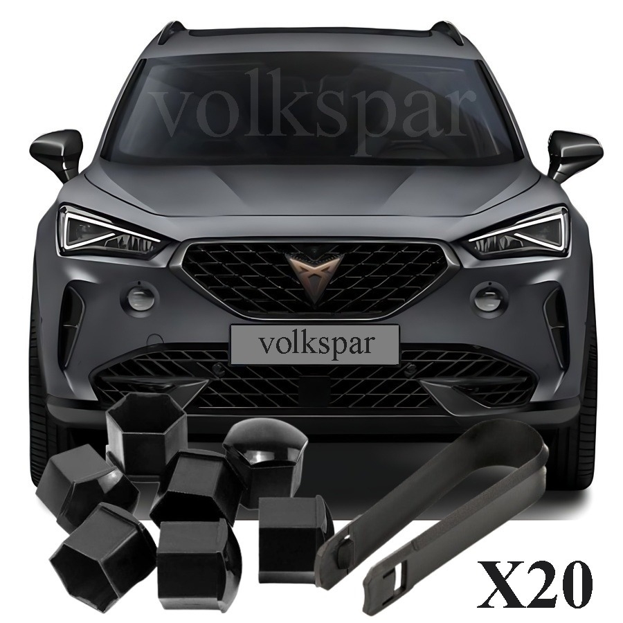 CUPRA FORMENTOR 2022-2024 MODEL ARASI UYUMLU 20 ADET ŞİFRESİZ BİJON KAPAĞI TAKIM PİYANO SİYAH