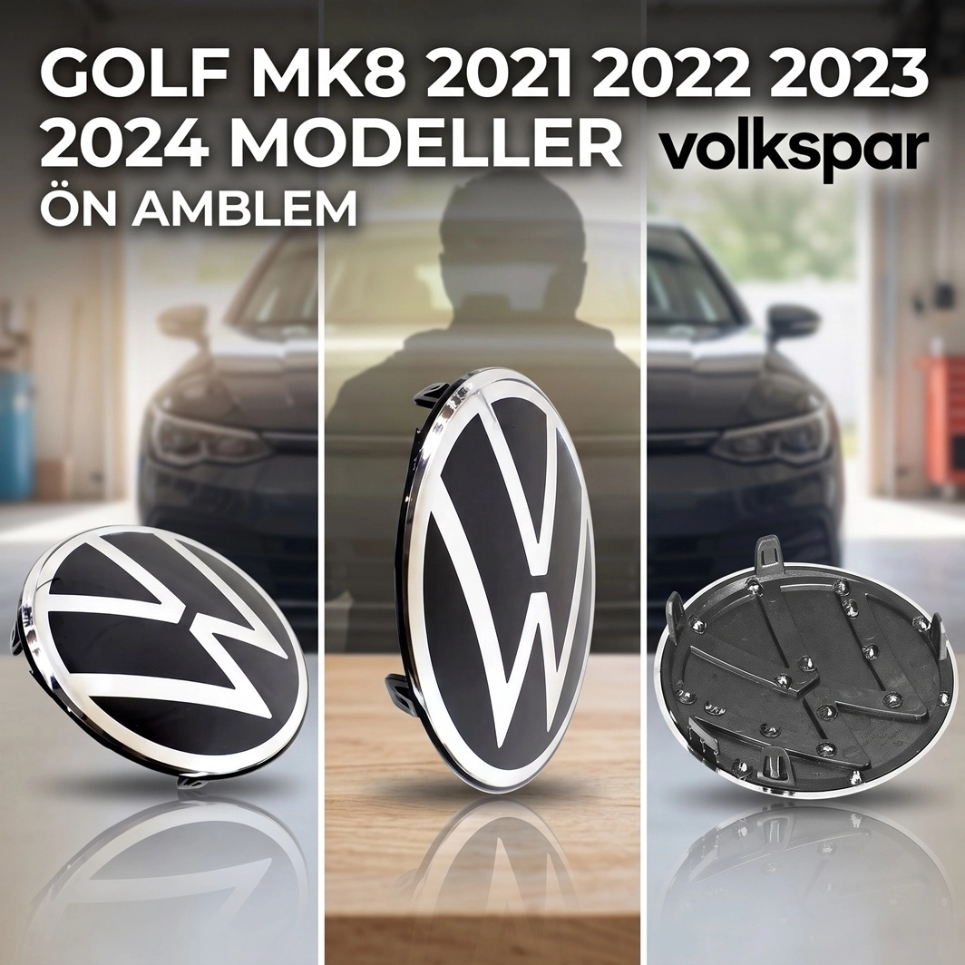 GOLF 8 ÖN PANJUR IZGARA AMBLEMİ LOGOSU 2021 2022 2023 2024 MODELLER