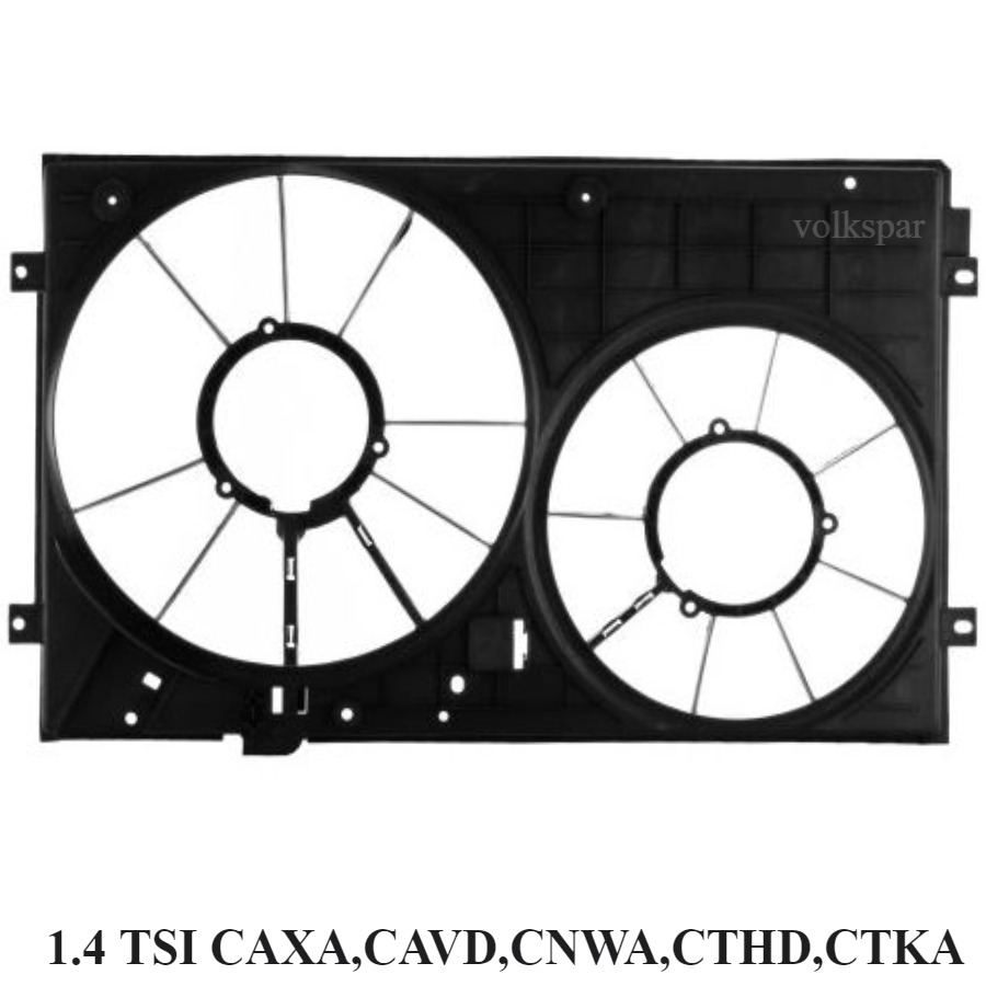 GOLF 6 2008-2012 MODEL ARASI UYUMLU (1.4 TSI CAXA-CAVD-CNWA-CTHD-CTKA) FAN DAVLUMBAZI