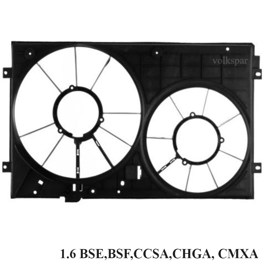 GOLF 6 2008-2012 MODEL ARASI UYUMLU (1.6 BSE-BSF-CSA-CHGA-CMXA) FAN DAVLUMBAZI