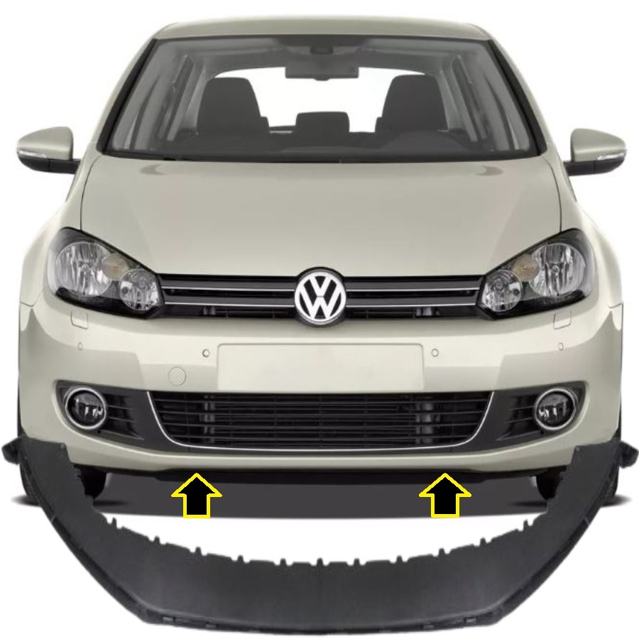 GOLF 6 2008-2012 MODEL ARASI UYUMLU ÖN TAMPON SPOYLERİ ALT KARLIK