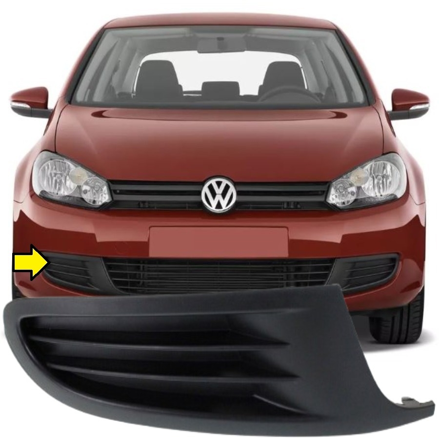 GOLF 6 2008-2012 MODEL ARASI UYUMLU SAĞ YOLCU TARAFI ÖN TAMPON SİS IZGARASI KAPAĞI