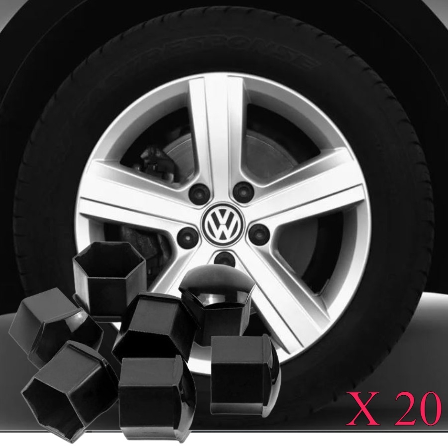 GOLF 7 2013-2016 MODEL ARASI UYUMLU (20 ADET ŞİFRESİZ-1Z) PİYANO SİYAH BİJON KAPAĞI TAKIM