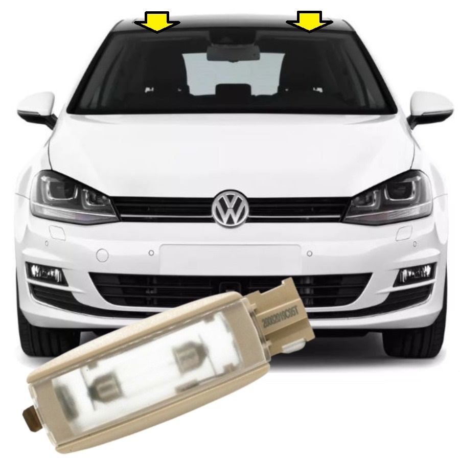 GOLF 7 2013-2016 MODEL ARASI UYUMLU BEJ RENK GÜNEŞLİK MAKYAJ LAMBASI