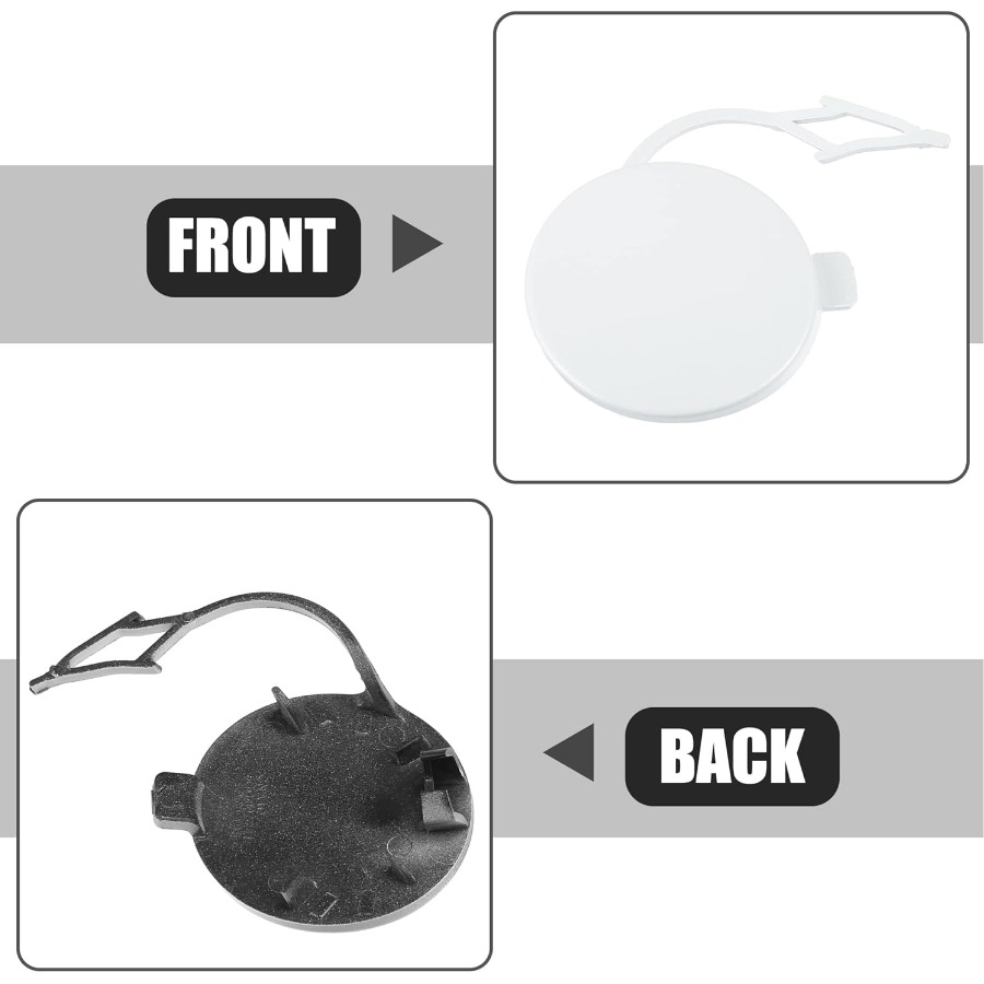 GOLF 7 2013-2016 MODEL ARASI UYUMLU ÖN TAMPON ÇEKİ DEMİRİ KAPAĞI (SAF BEYAZ)