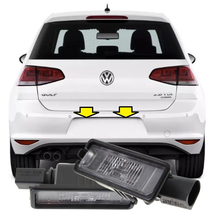 GOLF 7 2013-2016 MODEL ARASI UYUMLU HALOJEN SARI IŞIK PLAKA LAMBASI TAKIM
