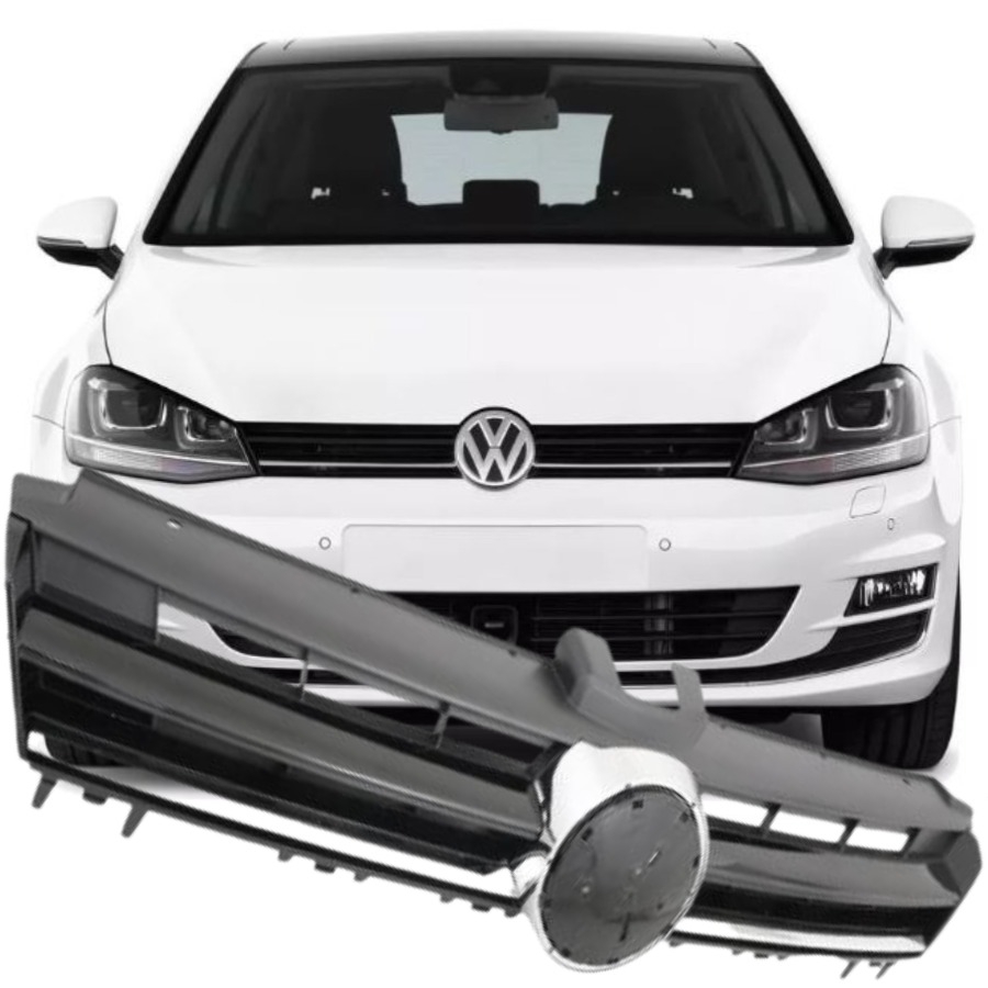 GOLF 7 2013-2016 MODEL ARASI UYUMLU NİKELAJLI ÖN PANJUR IZGARASI