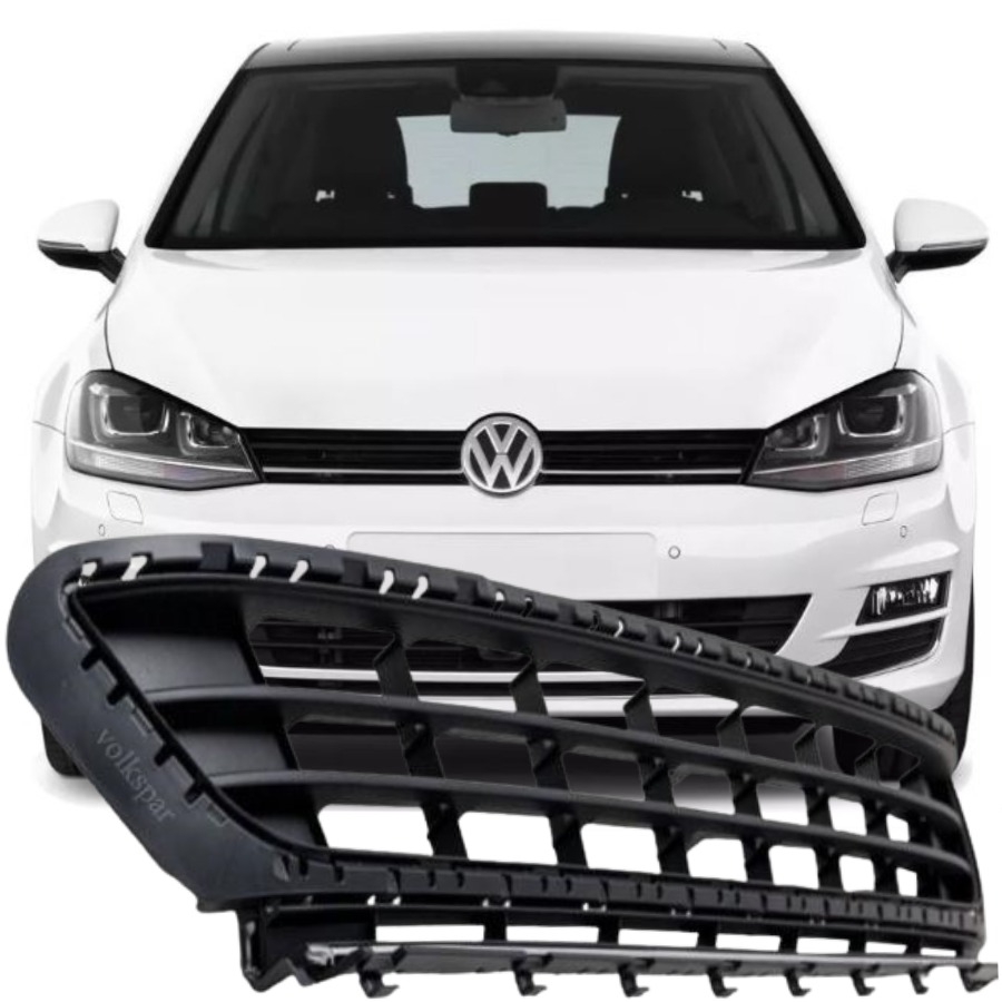 GOLF 7 2013-2016 MODEL ARASI UYUMLU (NİKELAJLI) ÖN TAMPON ORTA IZGARASI