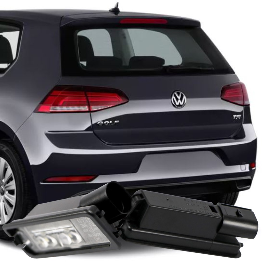 GOLF 7,5 2017-2020 MODEL ARASI UYUMLU BEYAZ IŞIK LEDLİ PLAKA LAMBASI TAKIM