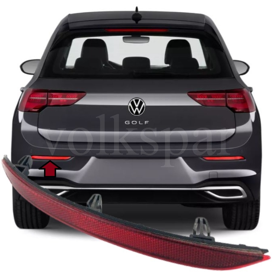 GOLF 8 2021-2024 MODEL ARASI UYUMLU SOL SÜRÜCÜ TARAFI ARKA TAMPON REFLEKTÖRÜ