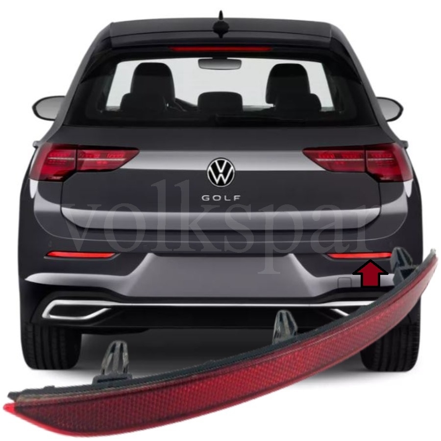 GOLF 8 2021-2024 MODEL ARASI UYUMLU SAĞ YOLCU TARAFI ARKA TAMPON REFLEKTÖRÜ