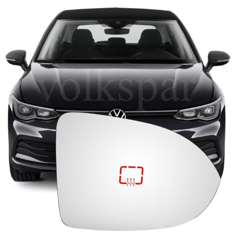 GOLF 8 2021-2024 MODEL ARASI UYUMLU SAĞ YOLCU TARAFI DIŞ AYNA CAMI ELEKTRİKLİ ISITMALI