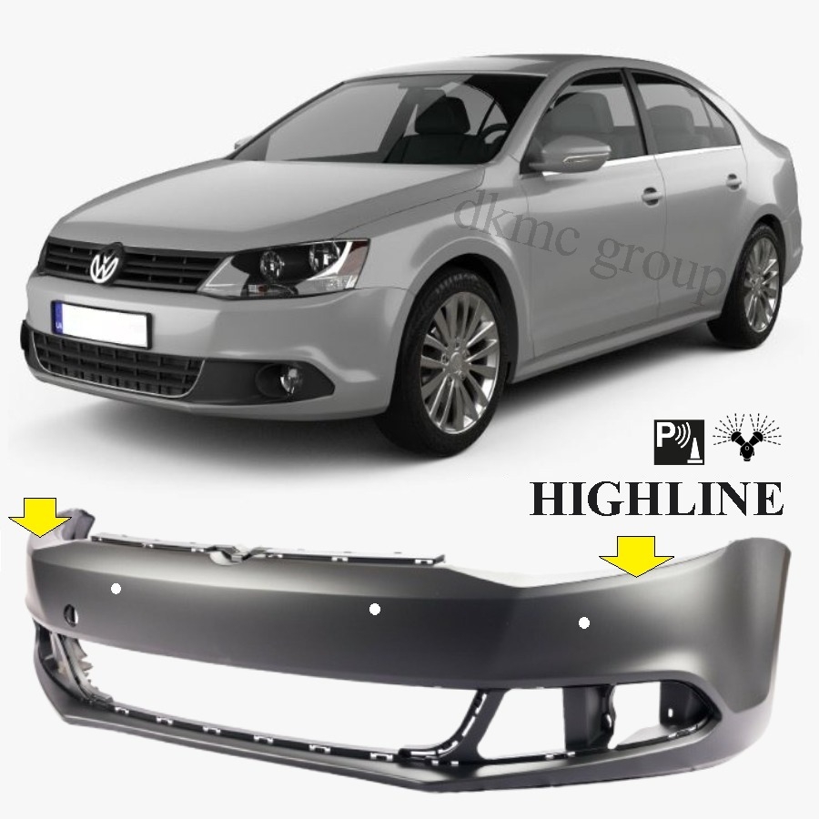 JETTA 2011-2014 MODEL ARASI UYUMLU HIGHLINE PAKET ÖN TAMPON YIKAMALI SENSÖR DELİKLİ