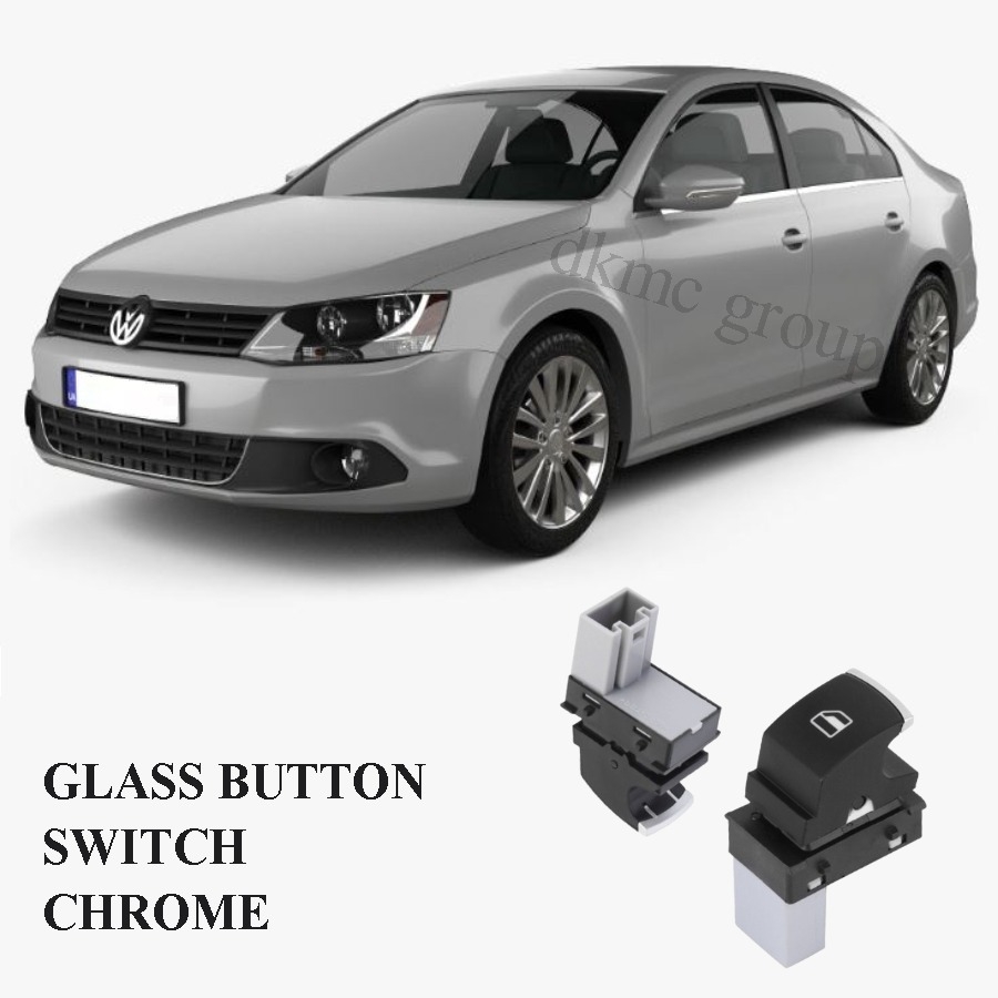 JETTA 2011-2014 MODEL ARASI UYUMLU TEKLİ KROMLU CAM AÇMA DÜĞMESİ