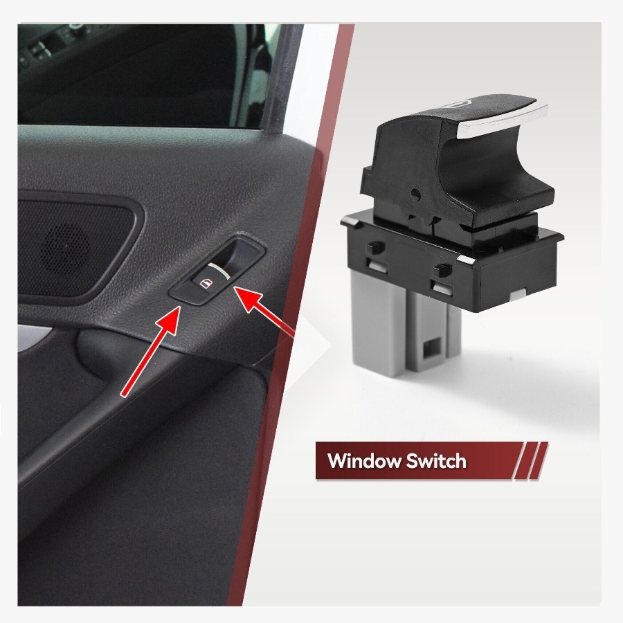 JETTA 2011-2014 MODEL ARASI UYUMLU TEKLİ KROMLU CAM AÇMA DÜĞMESİ