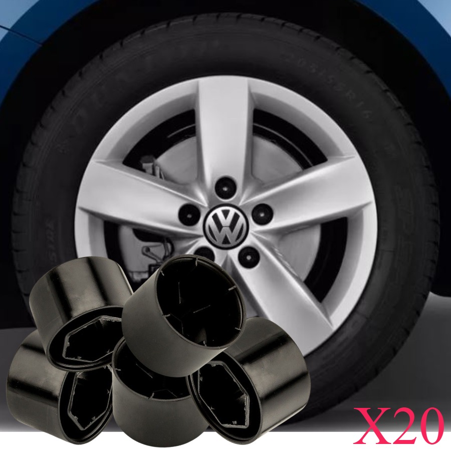 JETTA 2015-2018 MODEL ARASI UYUMLU (16 ŞİFRESİZ+4 ŞİFRELİ-3C) SİYAH BİJON KAPAĞI TAKIM