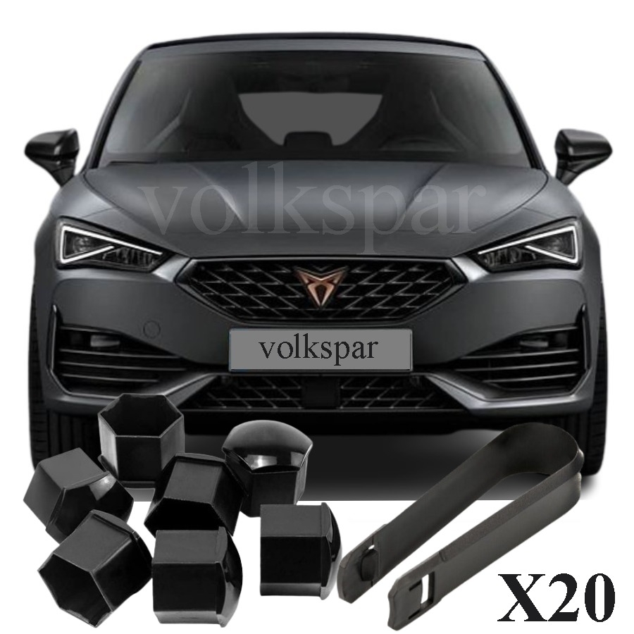 CUPRA LEON 2022-2024 MODEL ARASI UYUMLU BİJON KAPAĞI TAKIM PİYANO SİYAH 20 ADET ŞİFRESİZ
