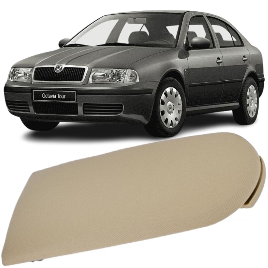 OCTAVİA TOUR SEDAN 2001-2009 MODEL ARASI UYUMLU BEJ KUMAŞ KOL DAYAMA KOLÇAK ÜST KAPAĞI