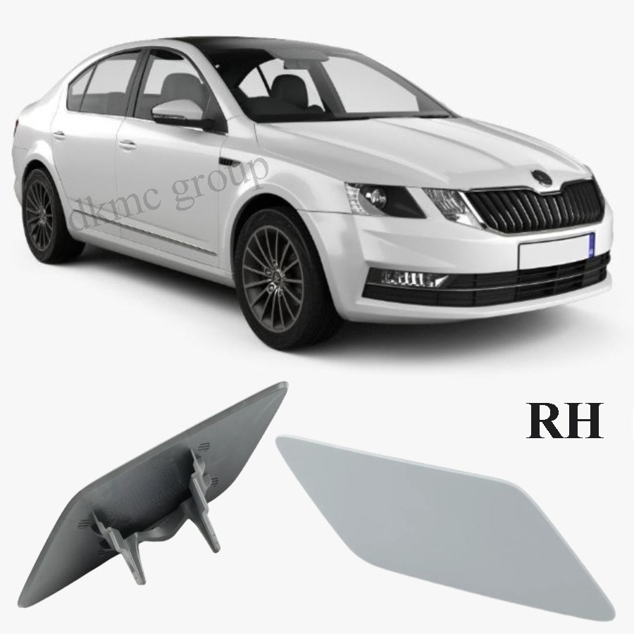 OCTAVİA SEDAN 2017-2020 MODEL ARASI UYUMLU SAĞ YOLCU TARAFI FAR YIKAMA KAPAĞI ASTARLI