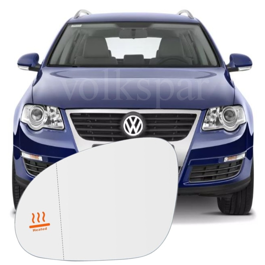 PASSAT B6 2006-2011 MODEL ARASI UYUMLU SOL SÜRÜCÜ TARAFI DIŞ AYNA CAMI ELEKTRİKLİ ISITMALI