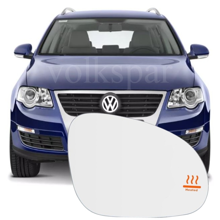 PASSAT B6 2006-2011 MODEL ARASI UYUMLU SAĞ YOLCU TARAFI DIŞ AYNA CAMI ELEKTRİKLİ ISITMALI
