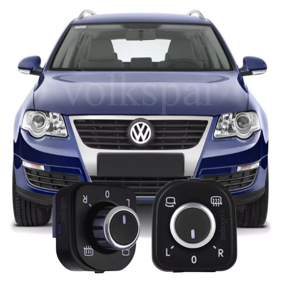PASSAT B6 2006-2011 MODEL ARASI UYUMLU KROMLU KATLANIR AYNA AYAR KUMANDA DÜĞMESİ
