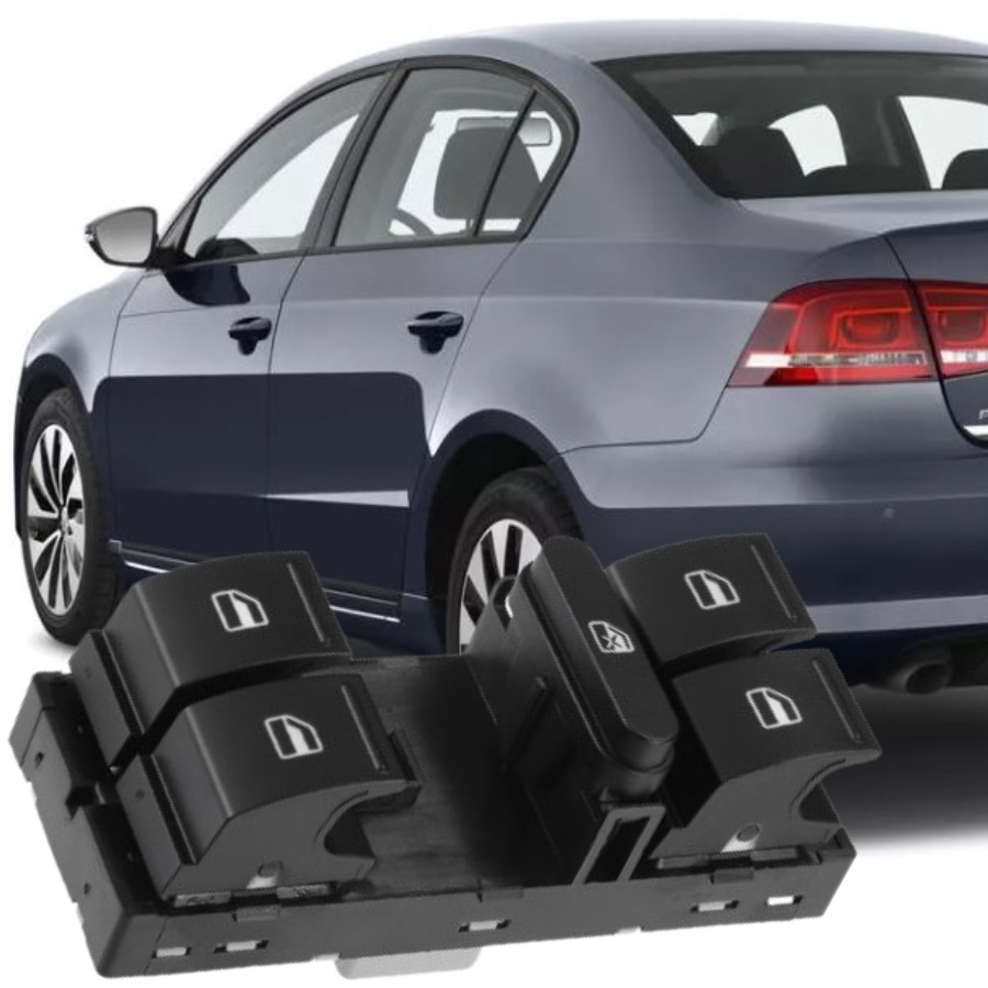 PASSAT B7 2011-2014 MODEL ARASI UYUMLU ÖN SOL SÜRÜCÜ DÖRTLÜ CAM DÜĞMESİ