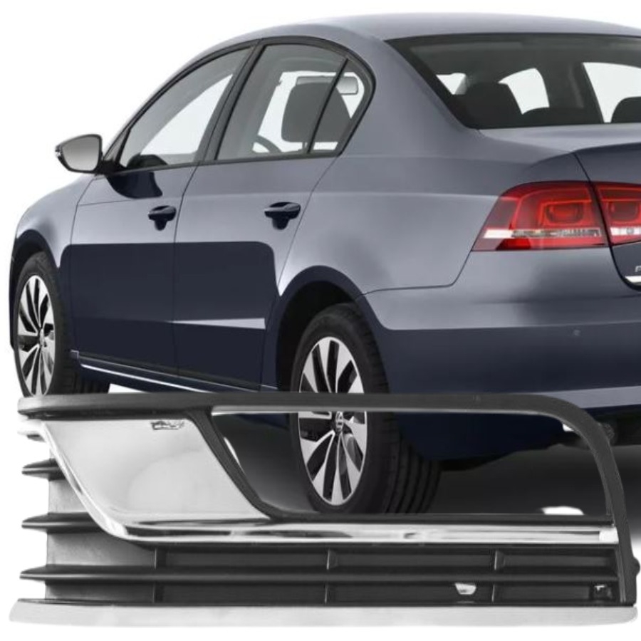 PASSAT B7 COMFORTLİNE 2011-2014 MODEL ARASI UYUMLU SOL SÜRÜCÜ TARAFI ÖN TAMPON SİS ÇERÇEVE NİKELAJLI