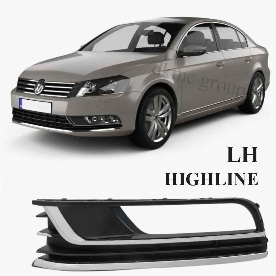PASSAT B7 SEDAN HİGHLİNE 2011-2014 MODEL ARASI UYUMLU KROMLU PİYANO SOL SİS IZGARA ÇERÇEVESİ