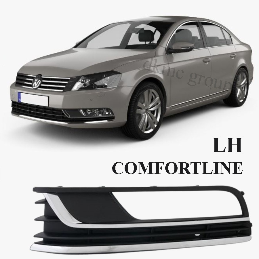 PASSAT B7 COMFORTLİNE 2011-2014 MODEL ARASI UYUMLU KROMLU ÖN TAMPON SOL SİS IZGARA ÇERÇEVESİ