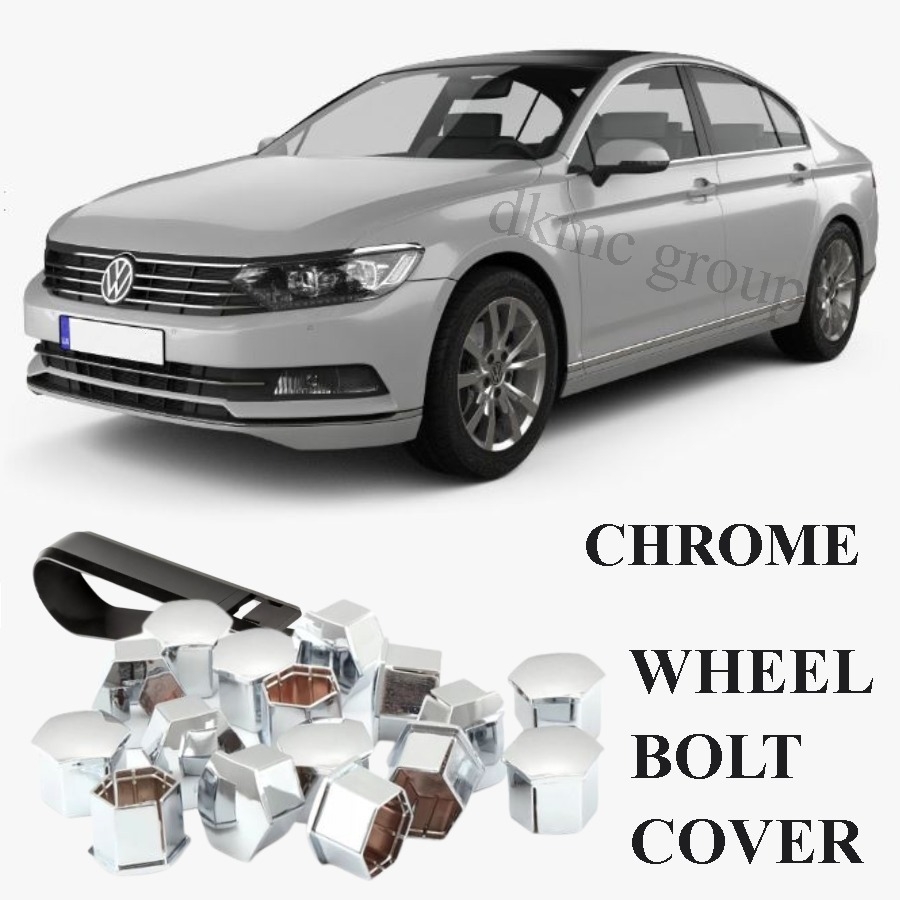 PASSAT B8 SEDAN 2015-2018 MODEL ARASI UYUMLU 20 ADET ŞİFRESİZ-1Z KROM BİJON KAPAĞI TAKIM