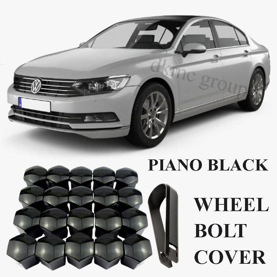 PASSAT B8 SEDAN 2015-2018 MODEL ARASI UYUMLU 20 ADET ŞİFRESİZ-1Z PİYANO SİYAH BİJON KAPAĞI TAKIM