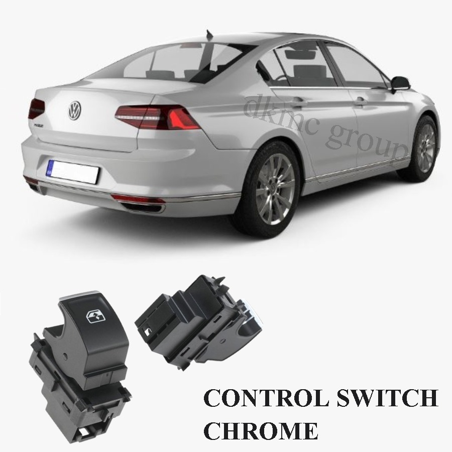 PASSAT B8 SEDAN 2015-2018 MODEL ARASI UYUMLU ARKA SAĞ YOLCU TARAFI CAM AÇMA DÜĞMESİ KROMLU