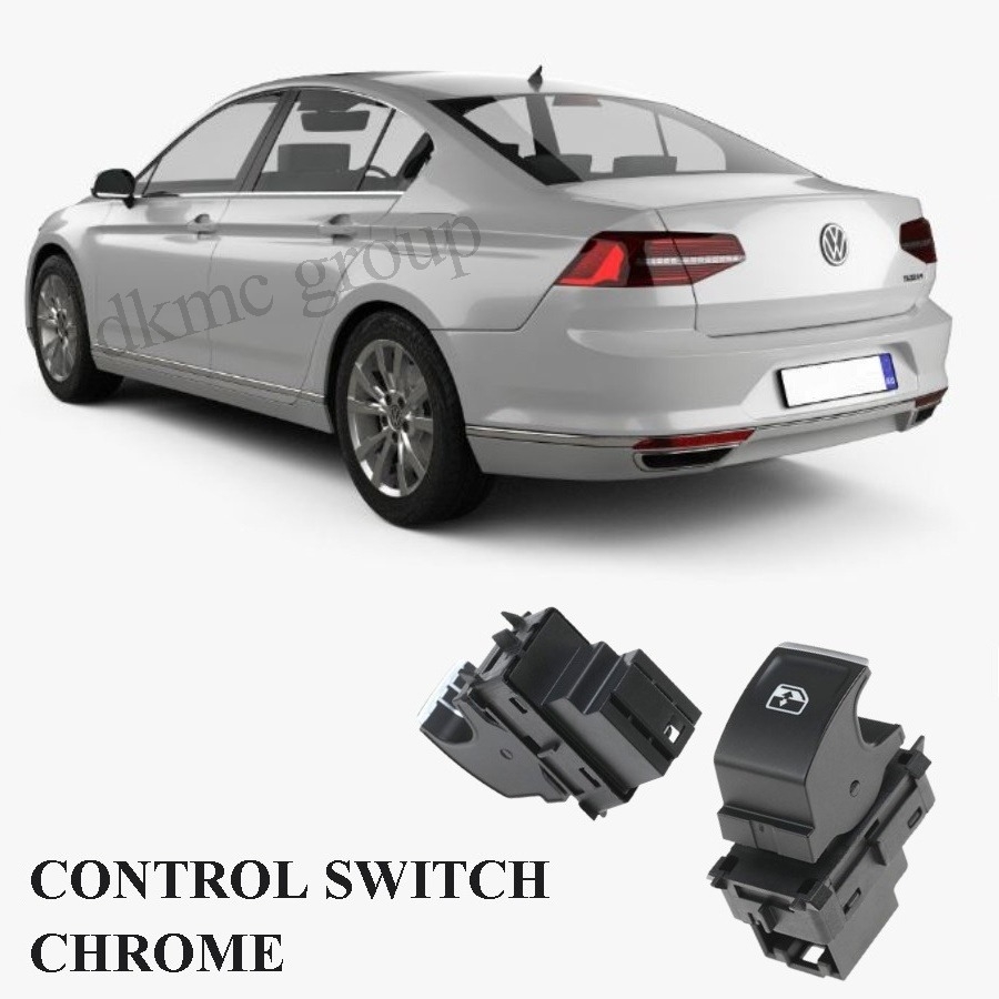 PASSAT B8 SEDAN 2015-2018 MODEL ARASI UYUMLU ARKA SOL SÜRÜCÜ ARKASI KROMLU CAM AÇMA DÜĞMESİ