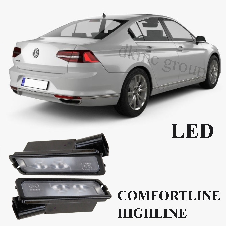 PASSAT B8 SEDAN LEDLİ BEYAZ IŞIK PLAKA LAMBA SAĞ SOL TAKIM 2015 2016 2017 2018 MODELLERE UYUMLU