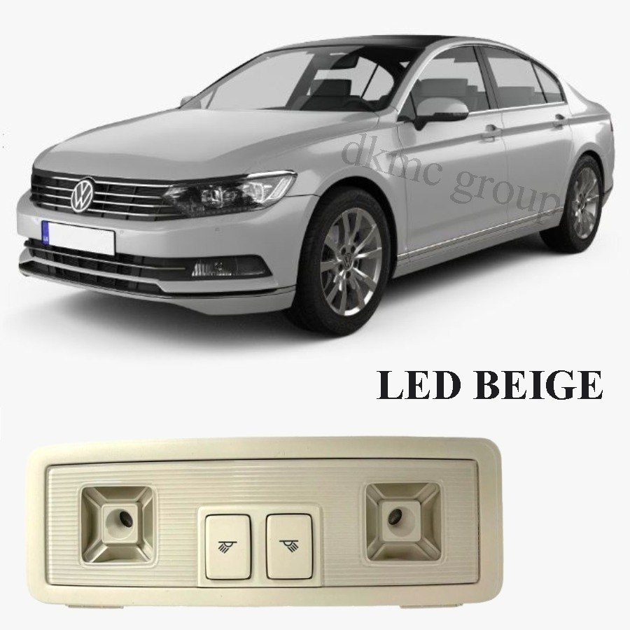 PASSAT B8 SEDAN 2015-2018 MODEL ARASI UYUMLU ARKA YOLCU LED TAVAN LAMBASI BEJ RENK