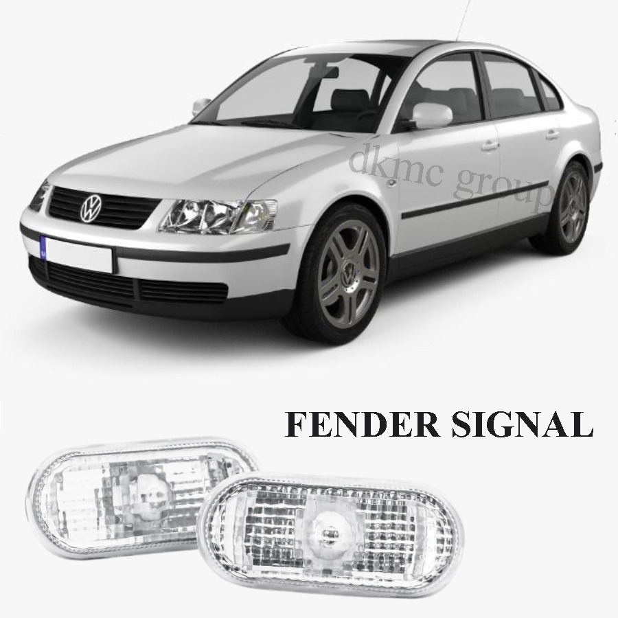 PASSAT B5 SEDAN 1997-2000 MODEL ARASI UYUMLU BUZLU BEYAZ ÖN ÇAMURLUK SİNYALİ TAKIM