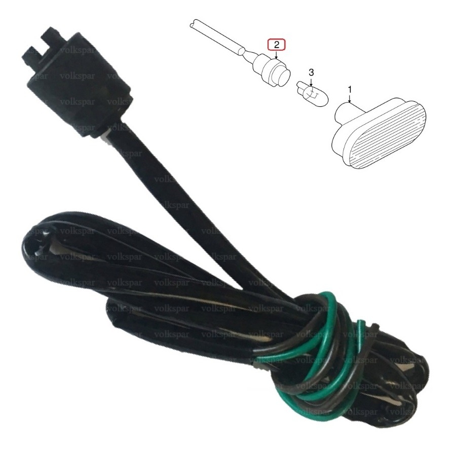 POLO ÖN ÇAMURLUK SİNYALİ KABLO TESİSATI (95 CM) 2002-2005 MODEL ARASI UYUMLU