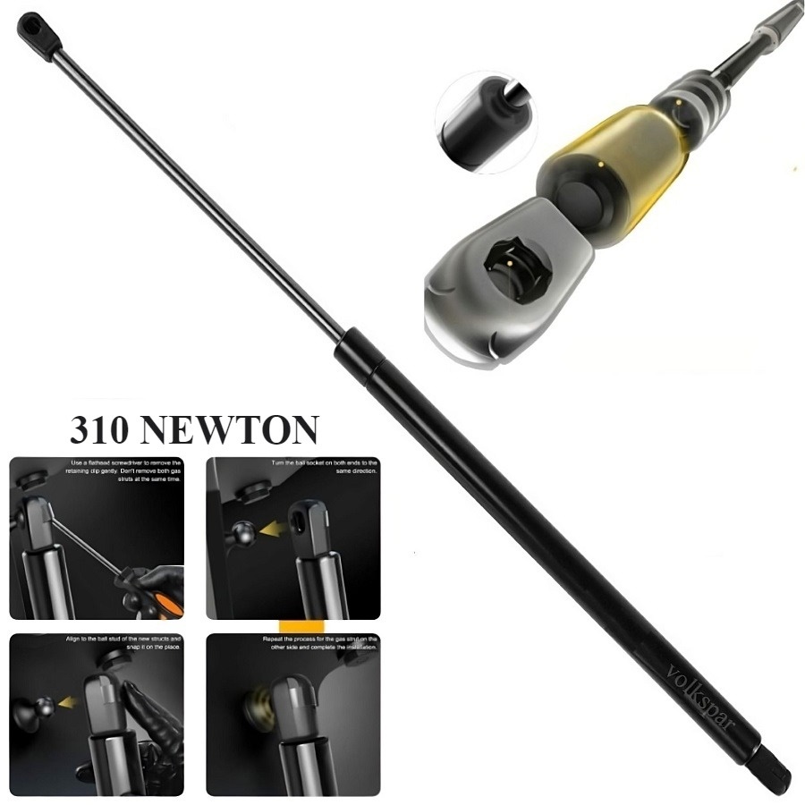 POLO 2006-2009 MODEL ARASI ARAÇLARA UYUMLU 310N MOTOR KAPUTU AMORTİSÖRÜ PİSTONU