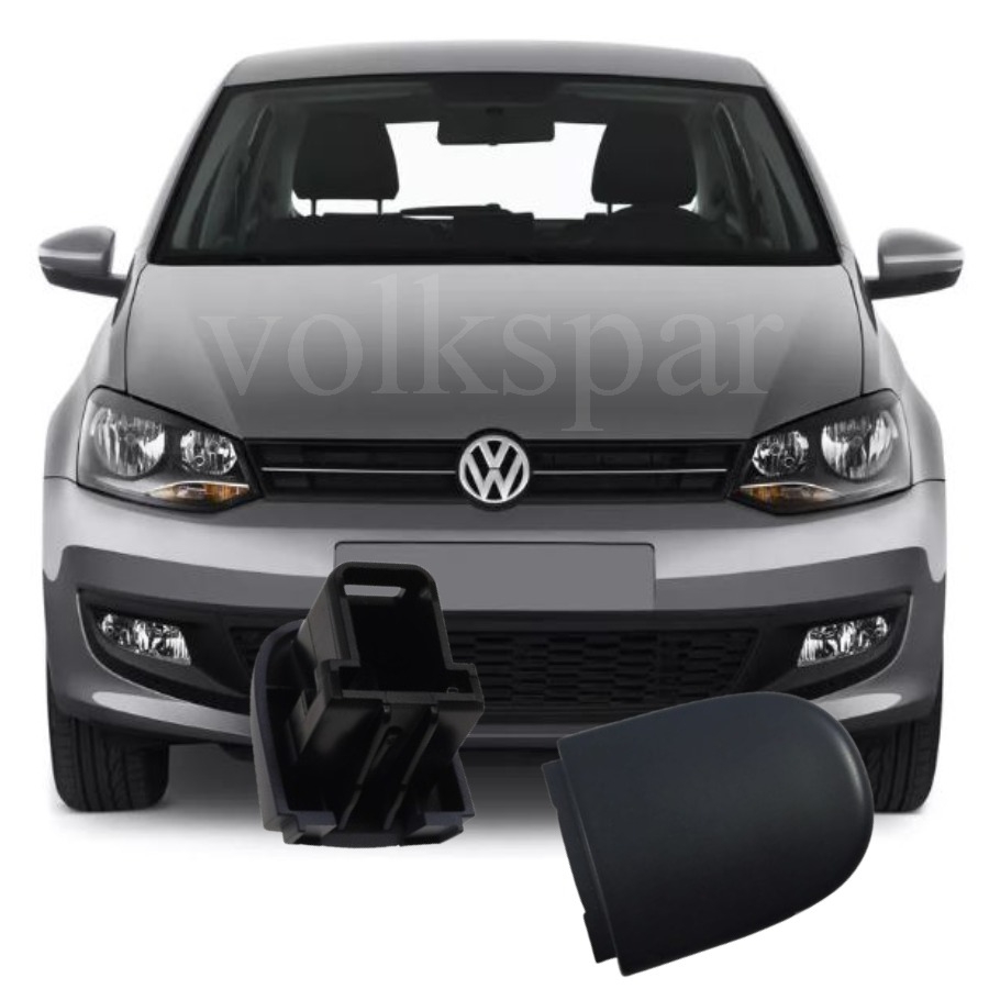 POLO 2010-2013 MODEL ARASI UYUMLU ARKA SOL SÜRÜCÜ TARAFI SİYAH BOYASIZ DIŞ KAPI KOLU KAPAĞI BADEMİ