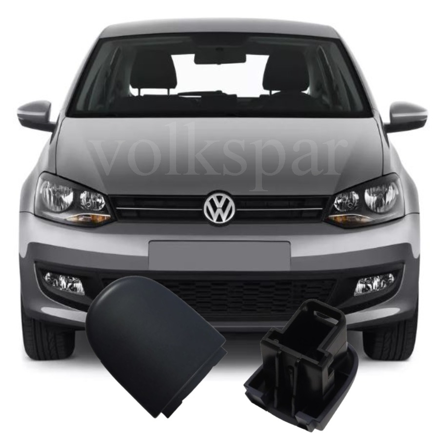 POLO 2010-2013 MODEL ARASI UYUMLU ÖN SAĞ YOLCU TARAFI BOYASIZ SİYAH DIŞ KAPI KOLU KAPAĞI BADEMİ